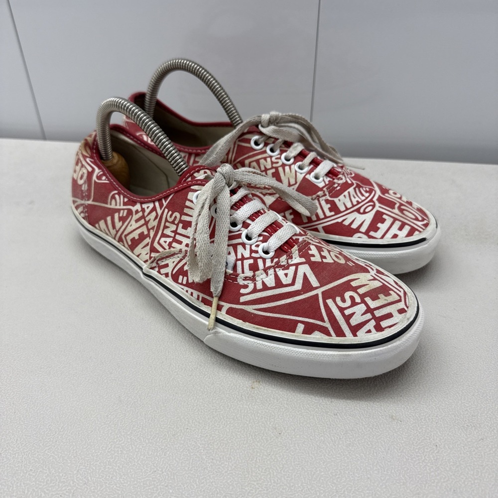 VANS Doheny OTW Repeat Mens Size 9 Red/White Casual Shoes Sneakers 721356